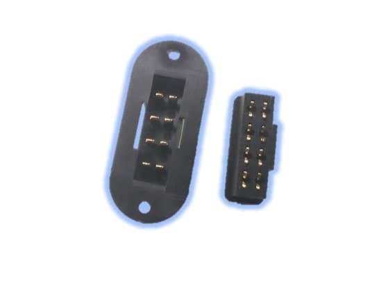 Black Moulded MPX Connectors (Pair) for fpv drones