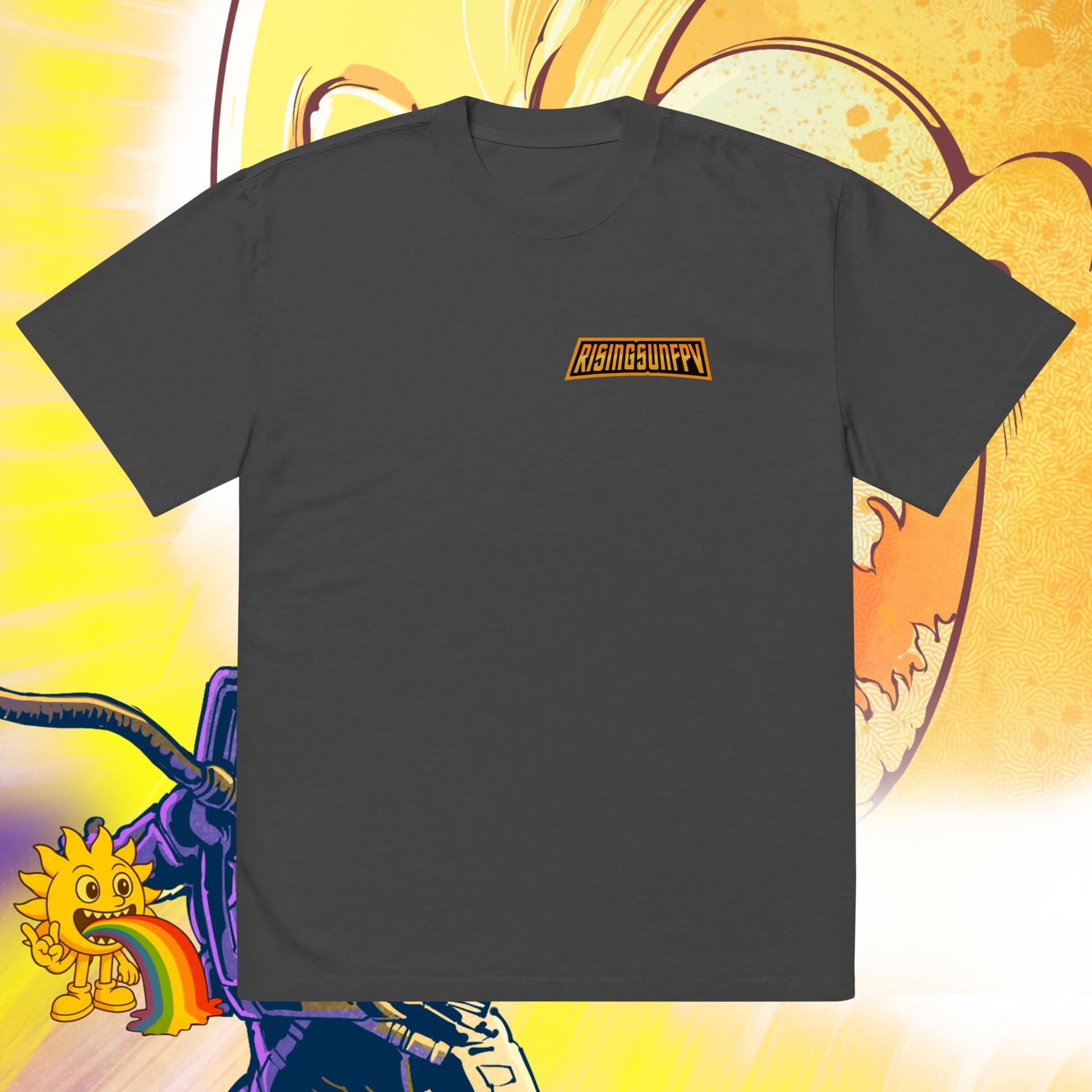 Spewin - Oversized faded t-shirt for fpv drones