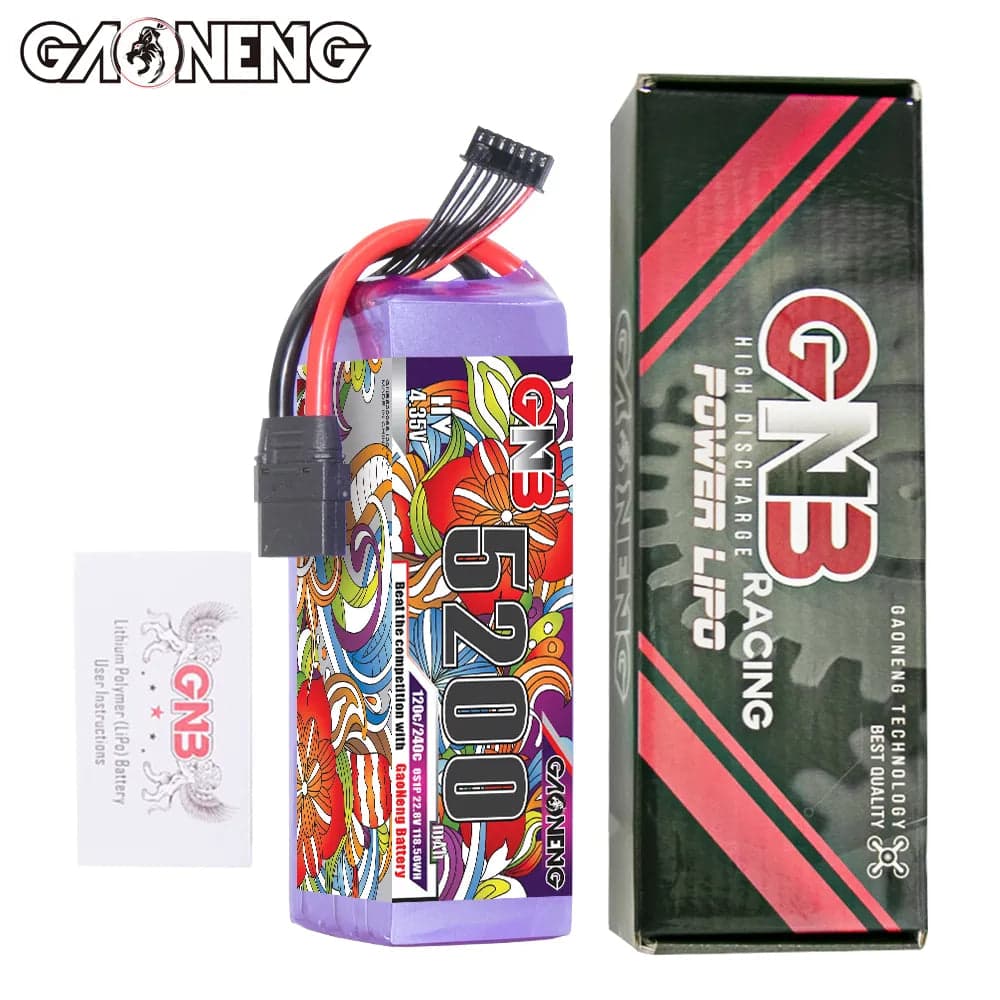 GAONENG GNB LiHV 6S 22.8V 5200mAh 120C LiPo Battery XT90 [DG] for fpv drones 4