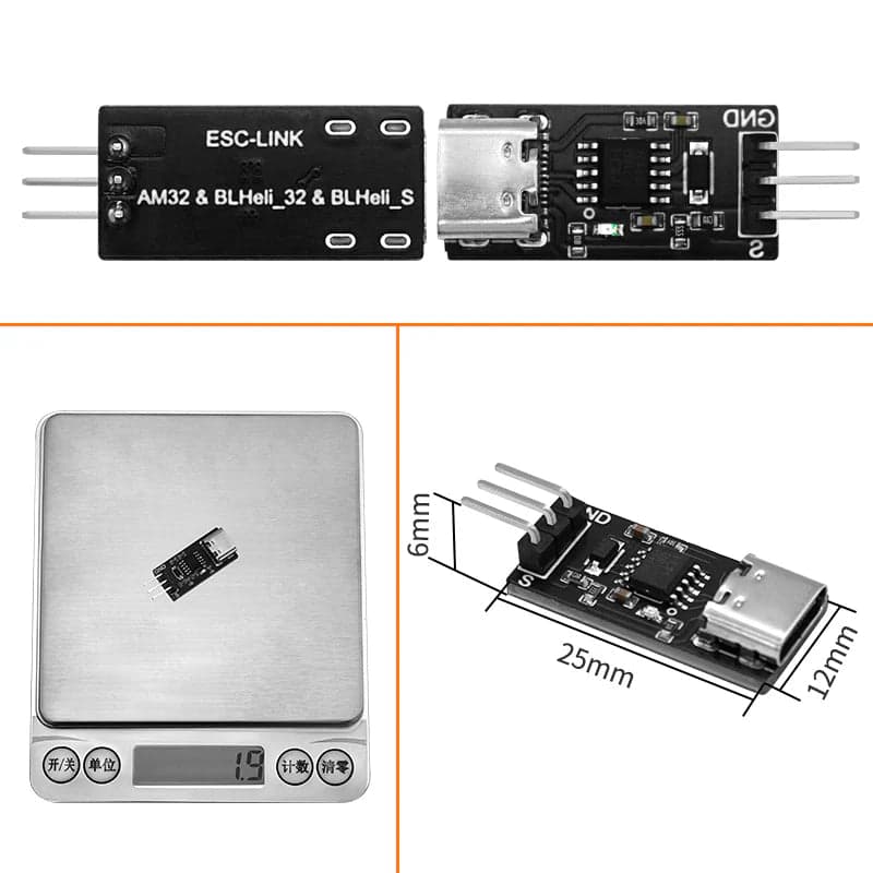 SEQURE WiFi-Link ESC-Link SQESC ESCape32/AM32&BLHeli_32 ESC Programmer for fpv drones