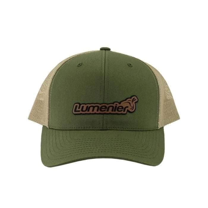 Lumenier Logo Retro Trucker Hat - Moss/Khaki
