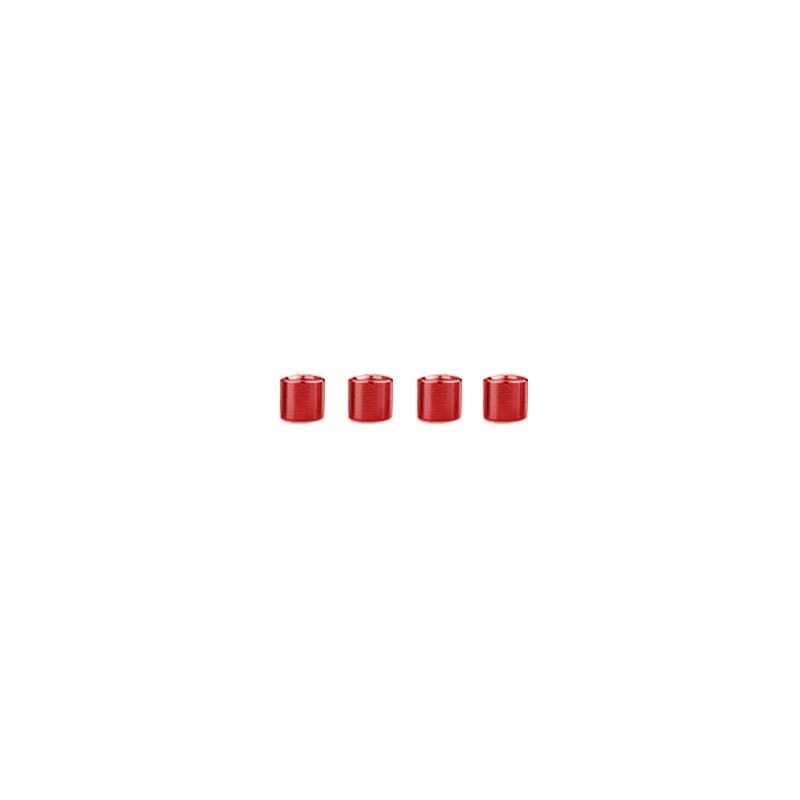M3 Aluminium Standoffs (4 stuks) - ROND - 5mm - ROOD for fpv drones
