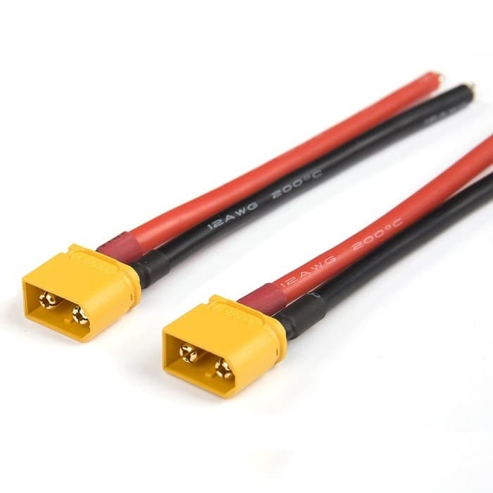 XT60 Lipo Pigtail 12AWG (2 PCS) for fpv drones