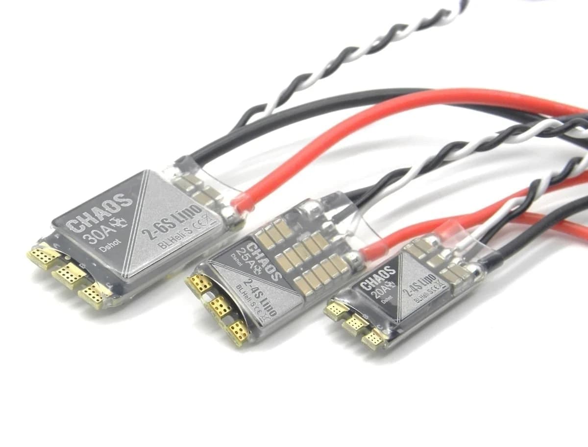 Chaos BLHeli_S Dshot ESC (20A, 25A, 30A) 2-6S for fpv drones