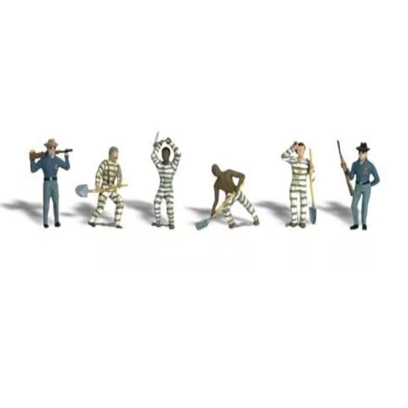 Woodland Scenics A1858 HO Train Figures Chain Gang for fpv drones