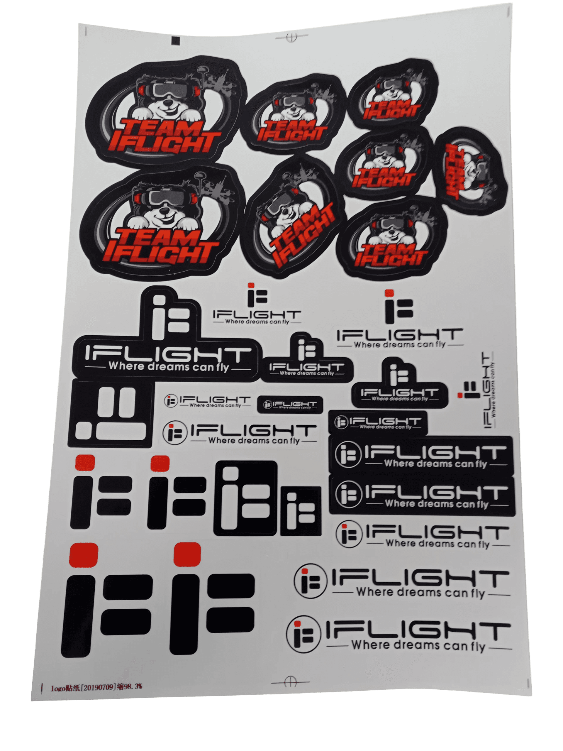 Team IFlight Logo Stickers [New] for fpv drones 1