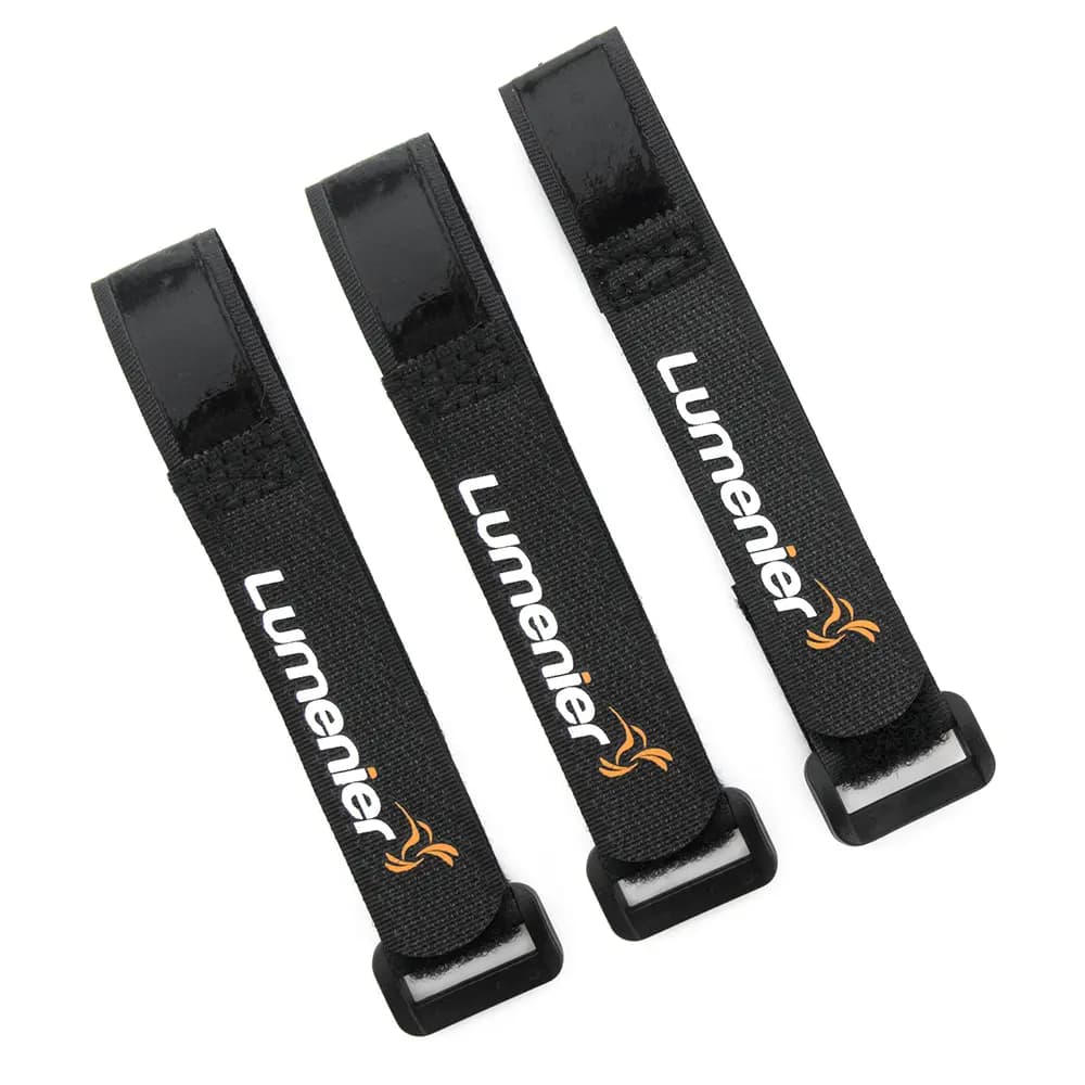 Lumenier Medium Lipo Strap - Rubber Grip (3pcs) - Black for fpv drones
