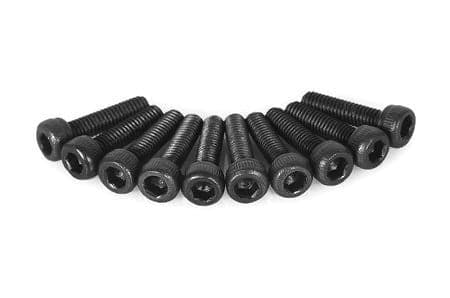 12mm M2 Iron Cup Head Screw Black Anodized (10 pieces) for Tadpole or Chameleon OG for fpv drones
