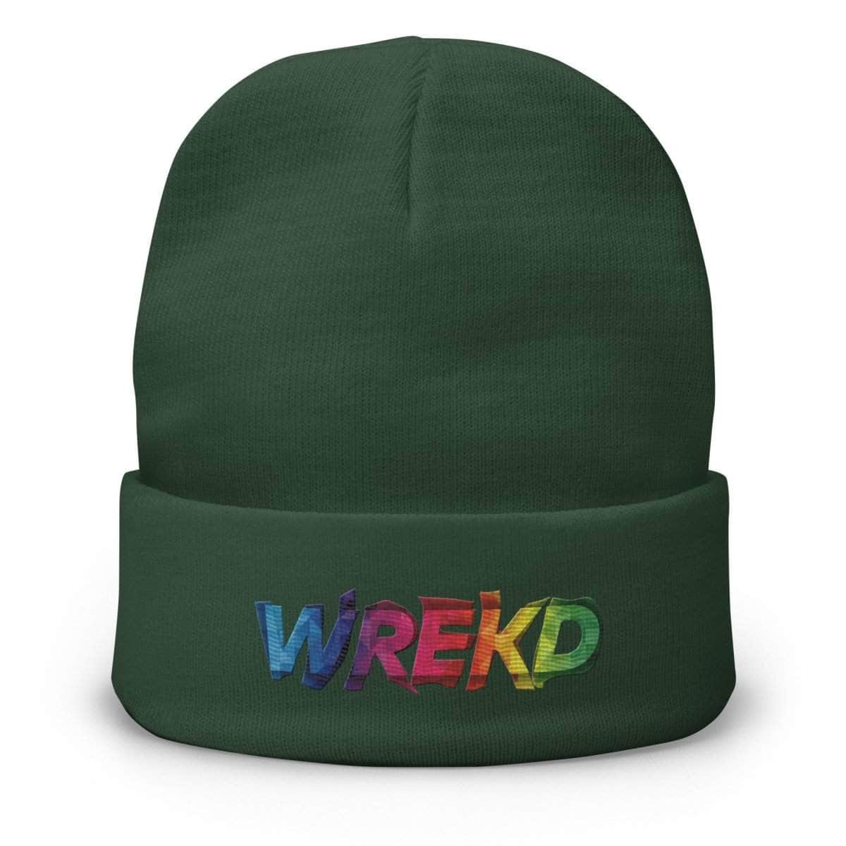 WREKD Colorful Embroidered Beanie for fpv drones 5