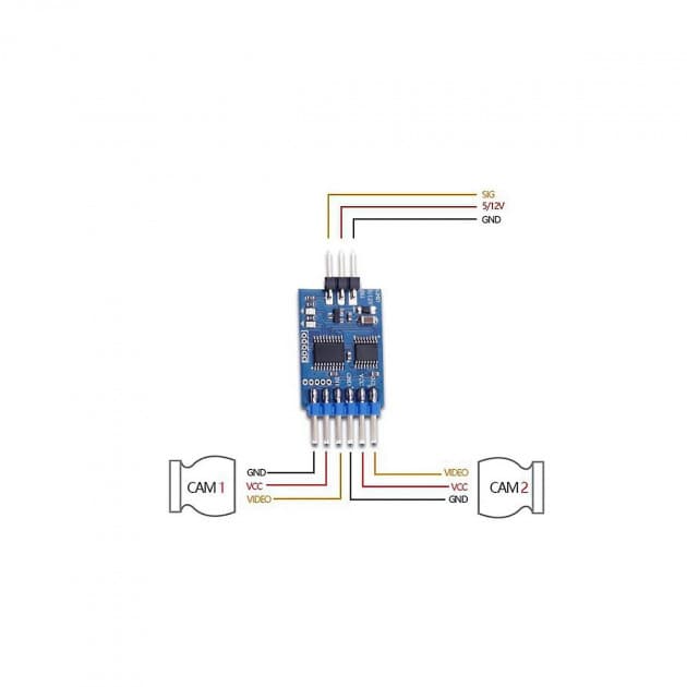 Video switcher - 3 channel for fpv drones 2