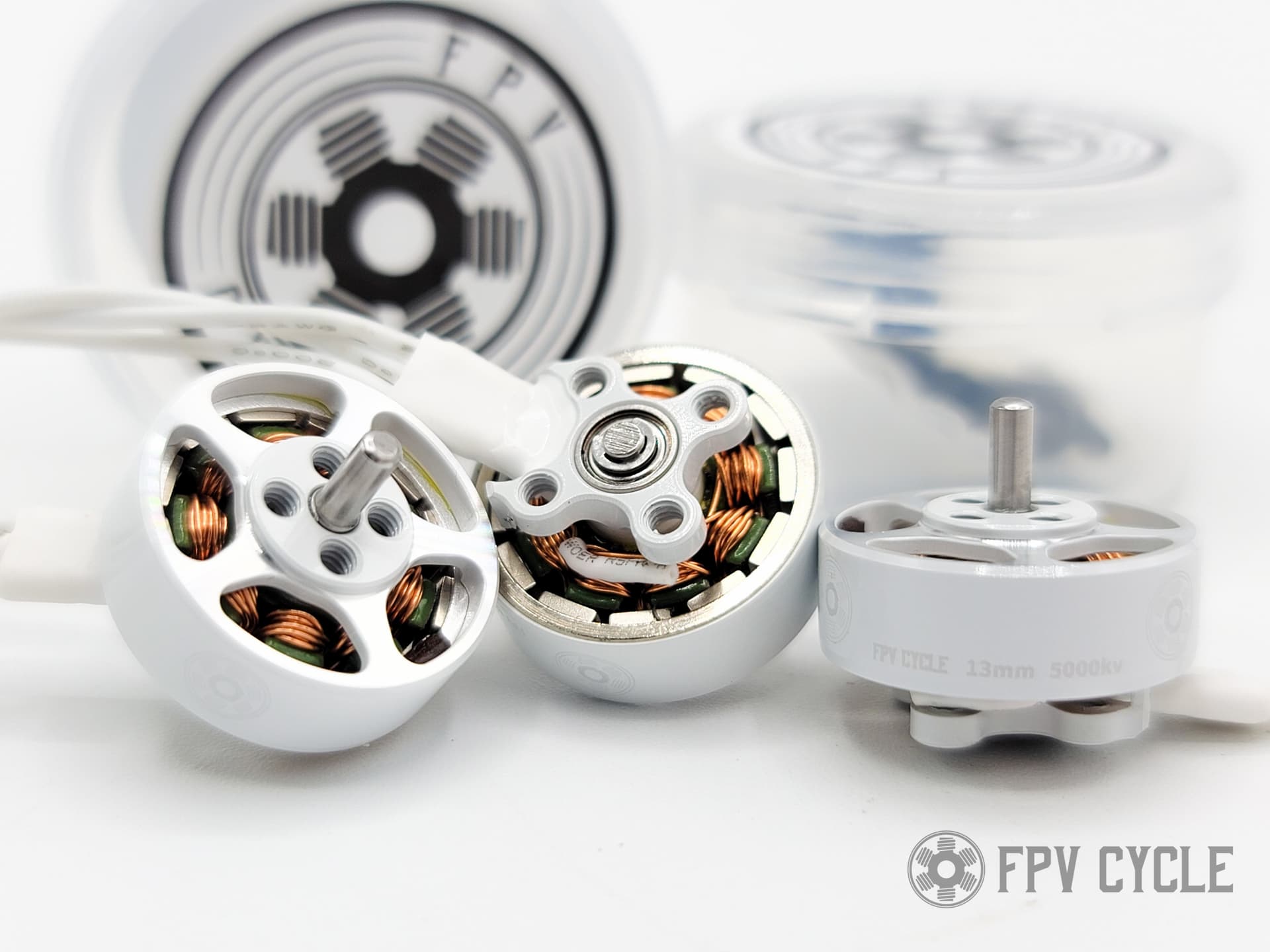 FPVCycle 13mm 5000kv, 6350kv Motor - 2mm prop shaft for fpv drones