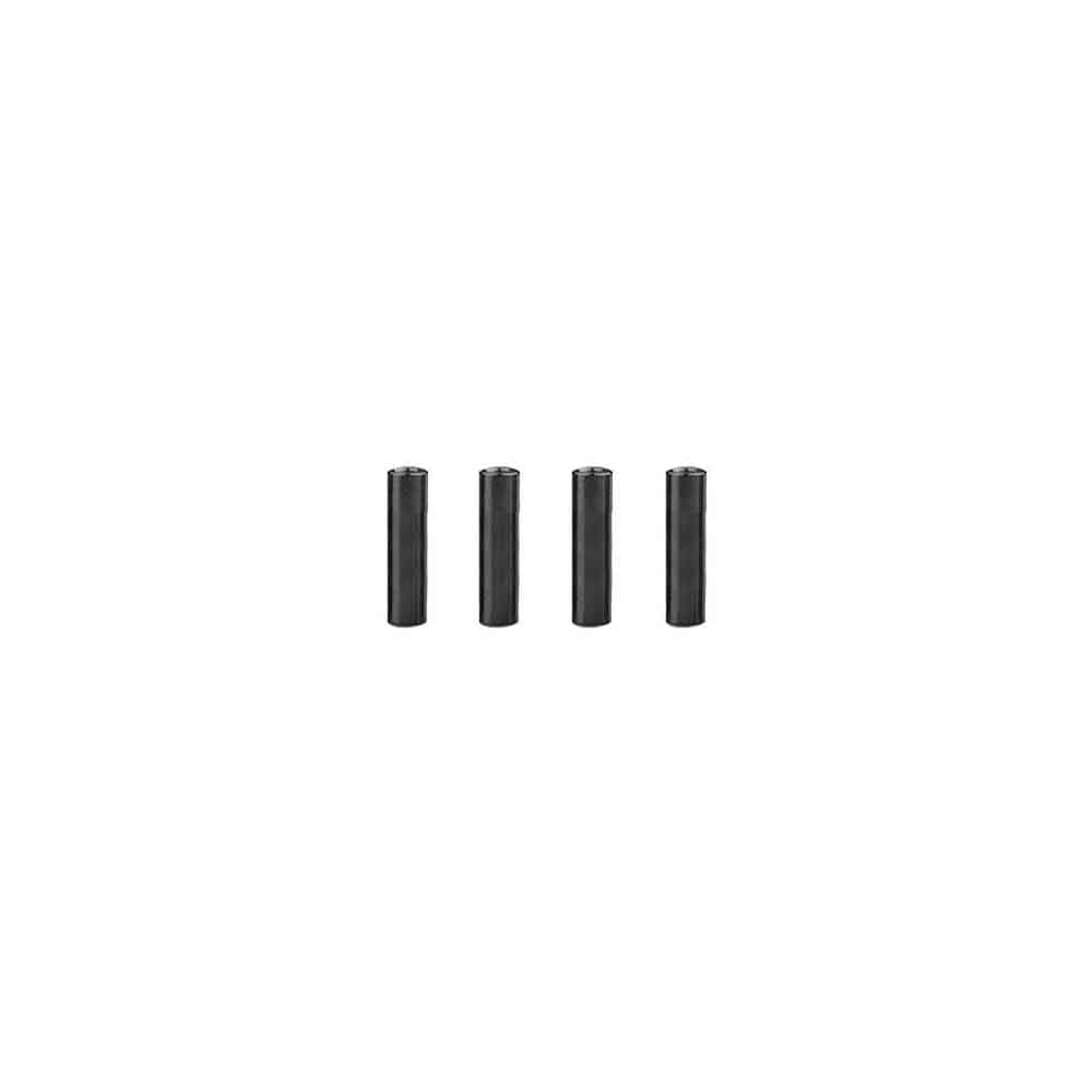 M2 Aluminium Standoffs (4 stuks) - ROND - 15mm - ZWART for fpv drones