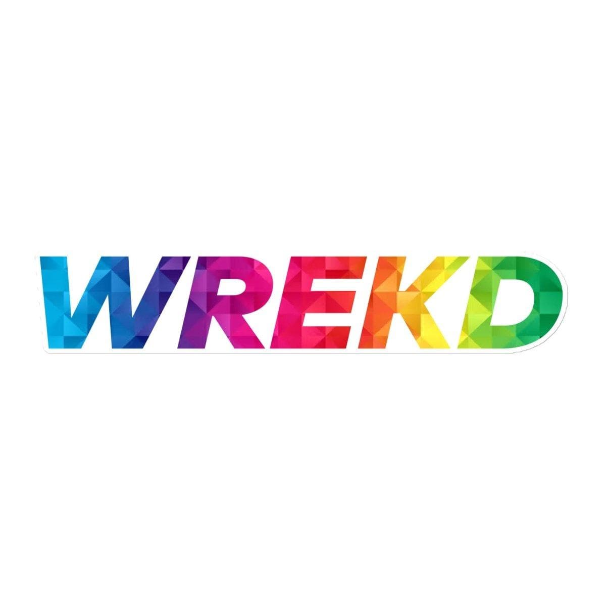 WREKD Oversized Colorful Sticker (Print-on-demand) - Choose Dimensions