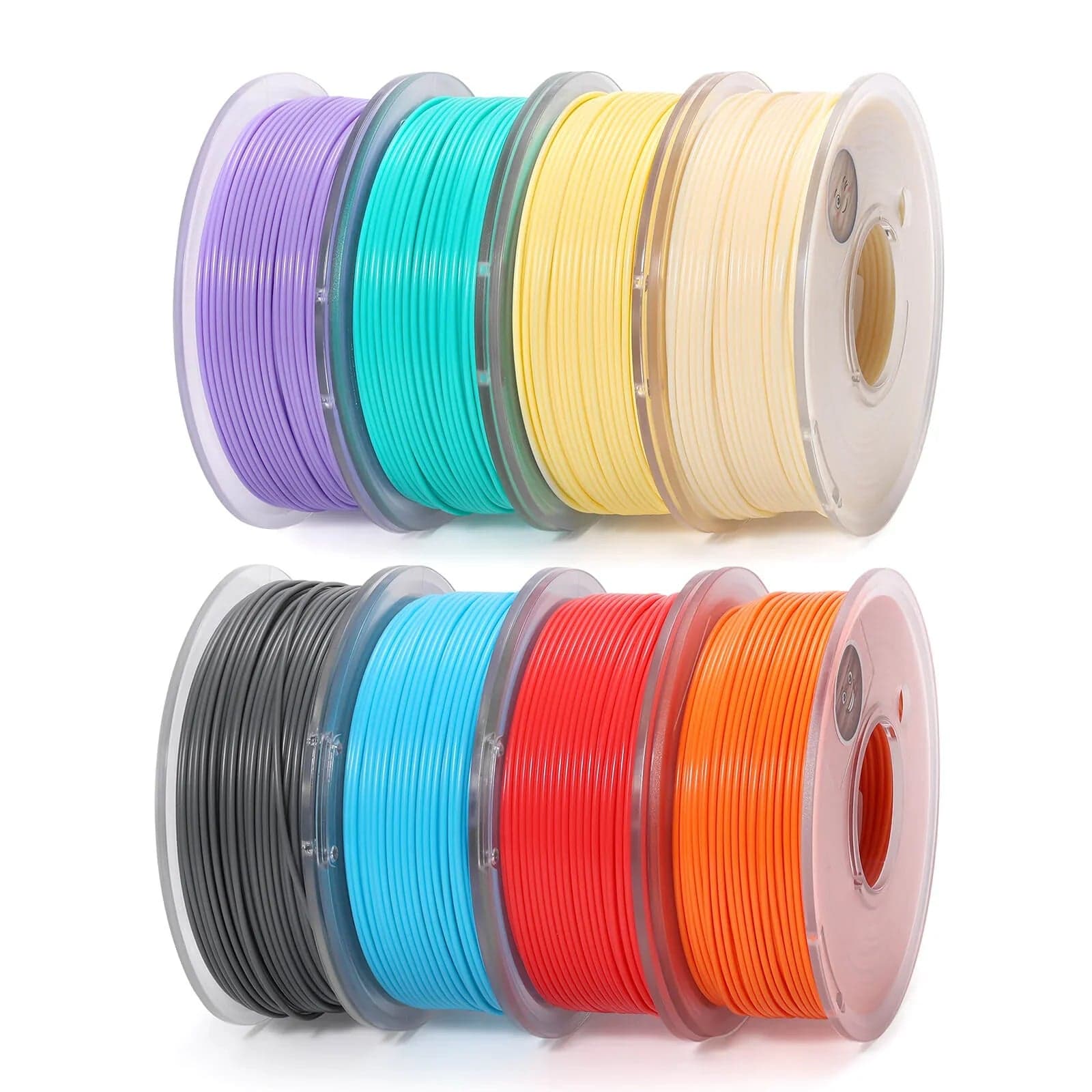 PLA Filament 1.75mm, Planet Explorer 8-Color Mini Spool Bundle, 250g Each, High-Speed PLA, +/-0.02mm Accuracy, Easy-to-Print, Compatible with Most FDM 3D Printers for fpv drones 8