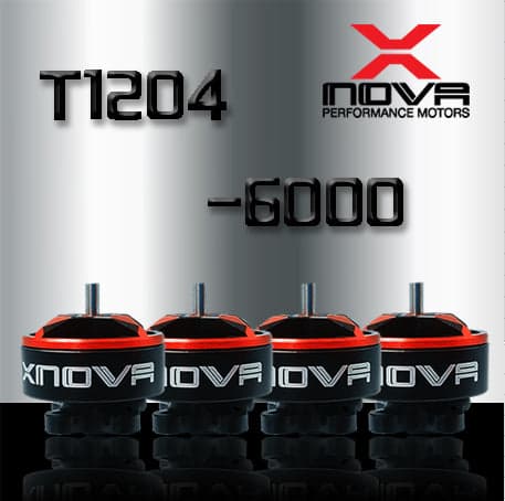 XNova T1204 FPV Racing Series Motor w/ Plug - 6000KV - 4PCS Combo for fpv drones