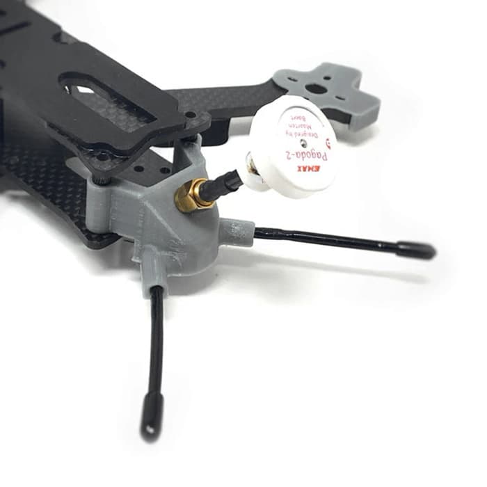 XILO Phreakstyle Antenna Mount - SMA/RX - Black for fpv drones 2