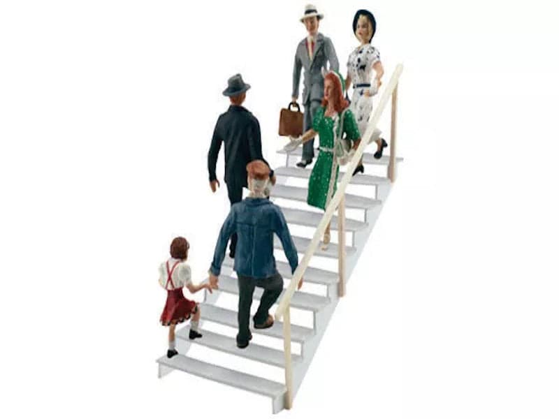 Woodland Scenics A1954 HO Train Figures Taking The Stairs for fpv drones
