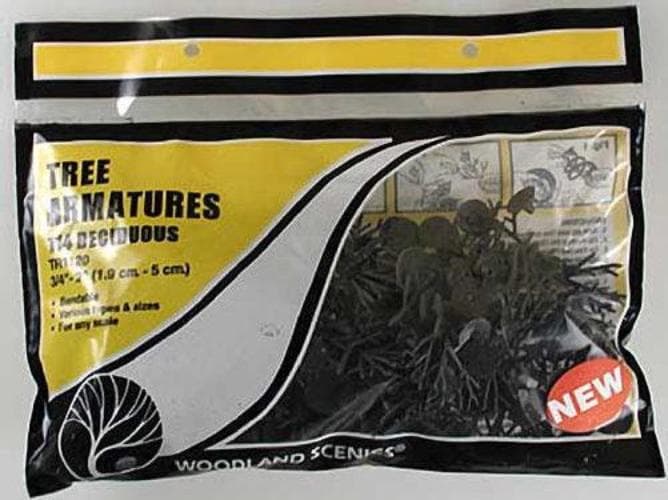 Woodland Scenics TR1120 N/HO Tree Armatures 3/4-2" (114) Train Scenery for fpv drones