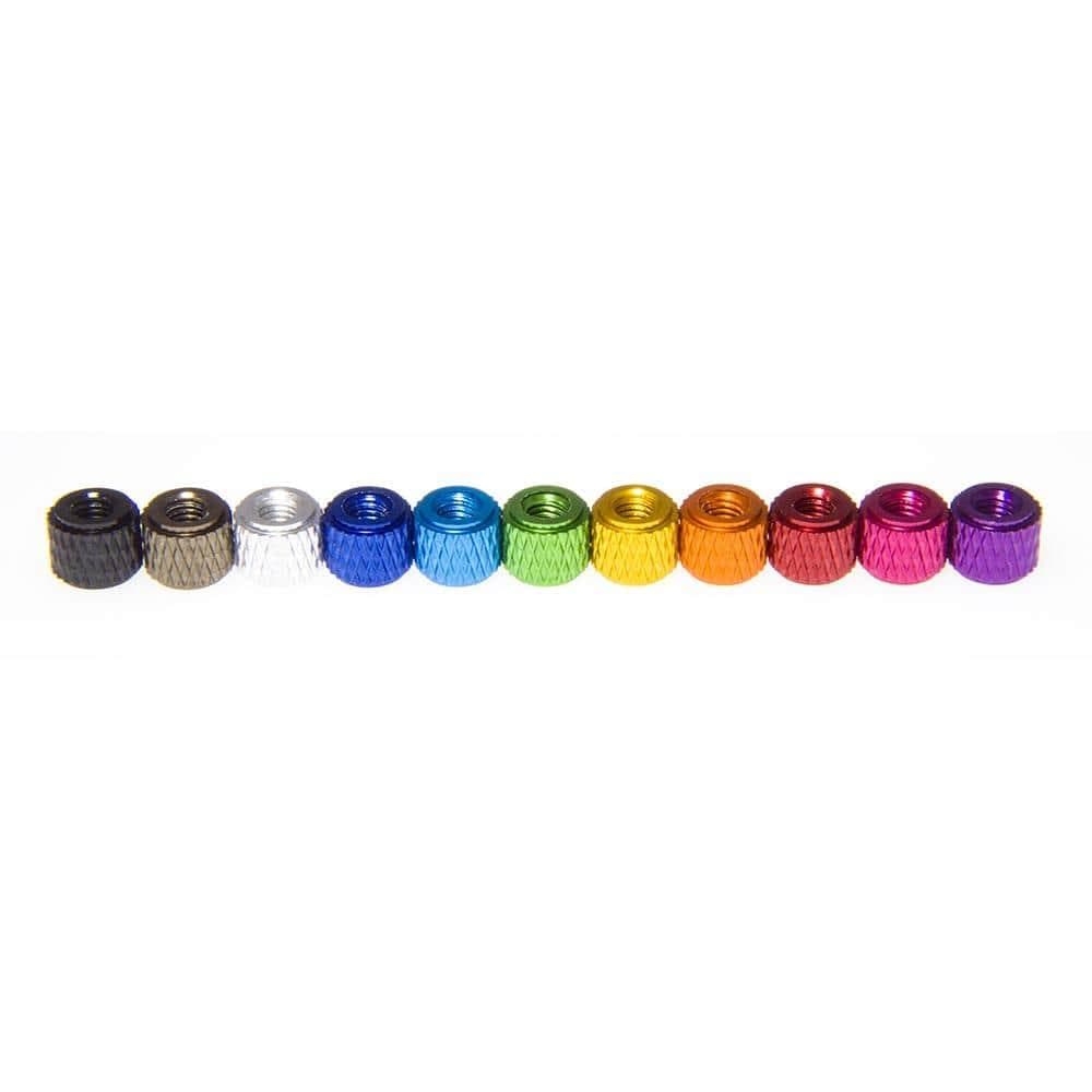 M3 Standoff, Knurled Aluminum, Small Step (5 pcs) - Choose Size, Color for fpv drones 2
