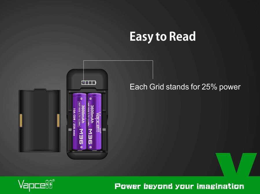 Vapcell P2 18650 charger / power bank for fpv drones 7
