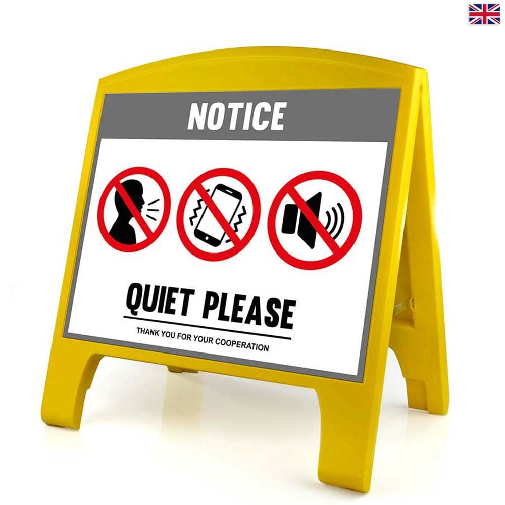 Warning Sign - Large - Quiet Please - English for fpv drones