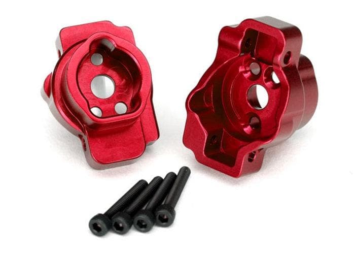 Traxxas Portal Drive Axle Mount Rear 6061-T6 Aluminum Red 2.5x16 CS TRX-4 for fpv drones