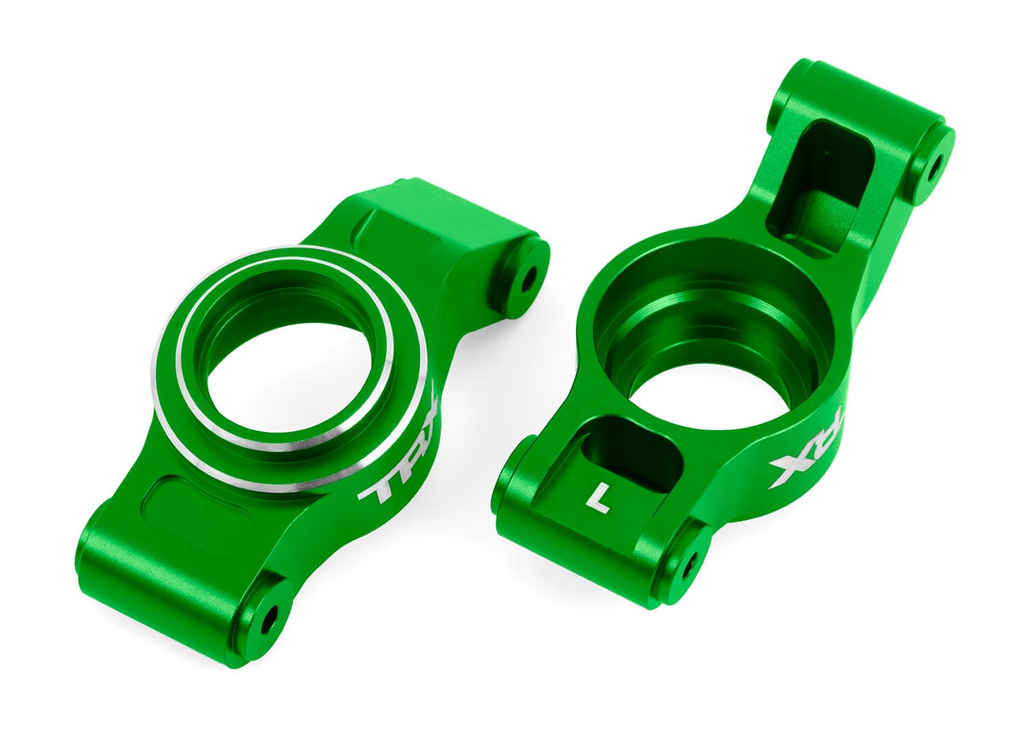Traxxas 7852-Geen X-Series Green Aluminum Rear Stub Axle Carriers X-Maxx XRT for fpv drones