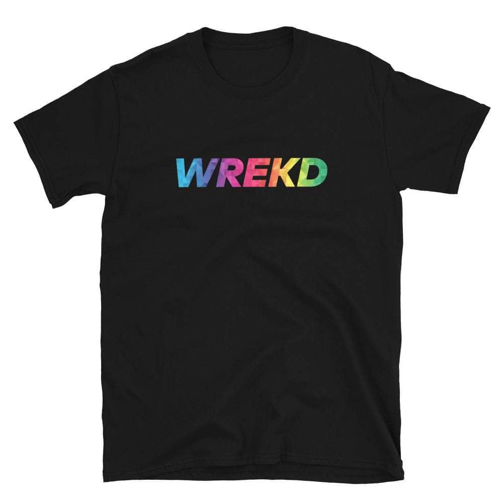 WREKD Colorful Unisex Logo Tee for fpv drones