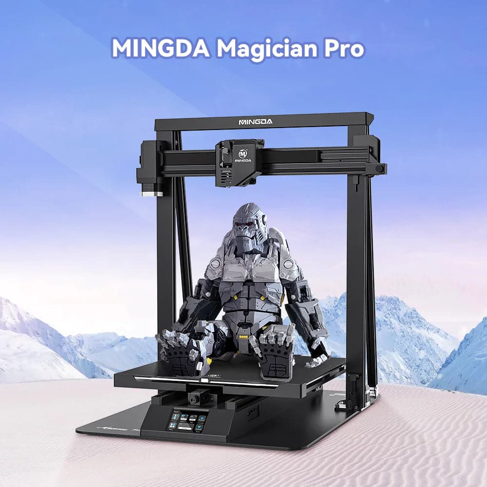 Mingda Magician Pro 3D Printer|One Touch Smart Auto Leveling |Resume Printing|Upgraded Advanced Direct Extruder|Huge Printing Size 400*400*400mm for fpv drones 4