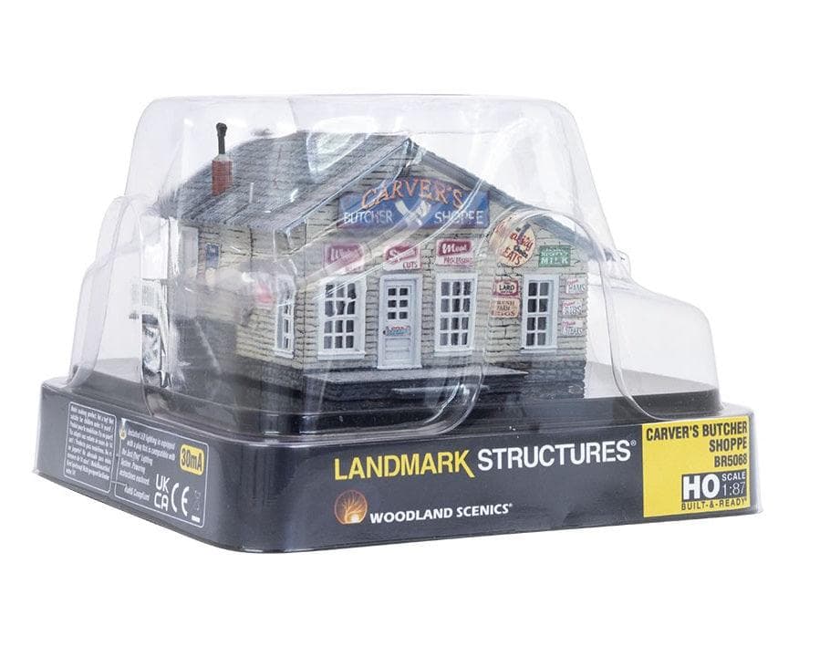 Woodland Scenics br5068 HO Scale Carver's Butcher Shoppe for fpv drones 1