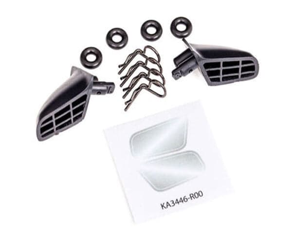 Traxxas 9422 Side Mirrors (L&R) for Ford Mustang Fox Body, Drag Slash for fpv drones