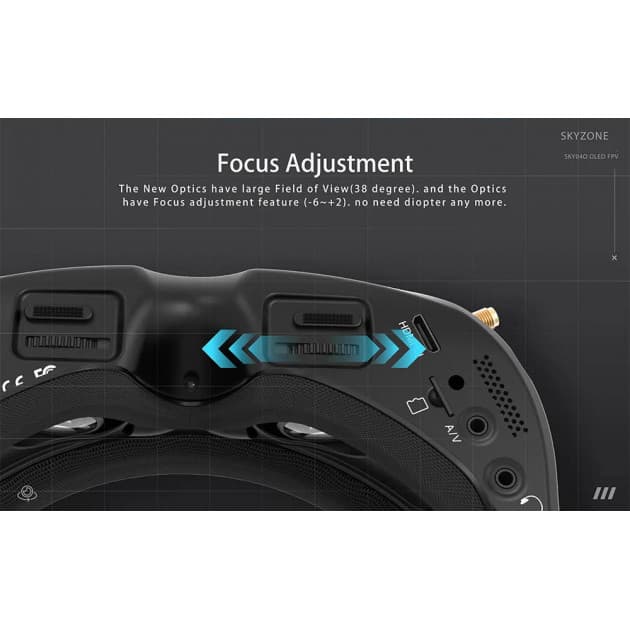 Skyzone SKY04O FPV goggles for fpv drones 8