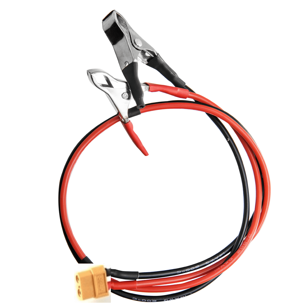 Car Battery Alligator Clips to XT60 female for powering ISDT,TOOLKITRC,HOTA chargers for fpv drones