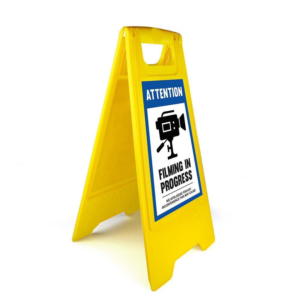 Warning Sign - Standard - Filming In Progress - English for fpv drones 3