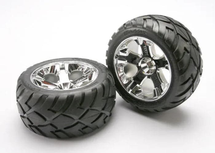 Traxxas TRA5577R Front All-Star Wheels w/Anaconda Tires Nitro Stampede Rustler for fpv drones