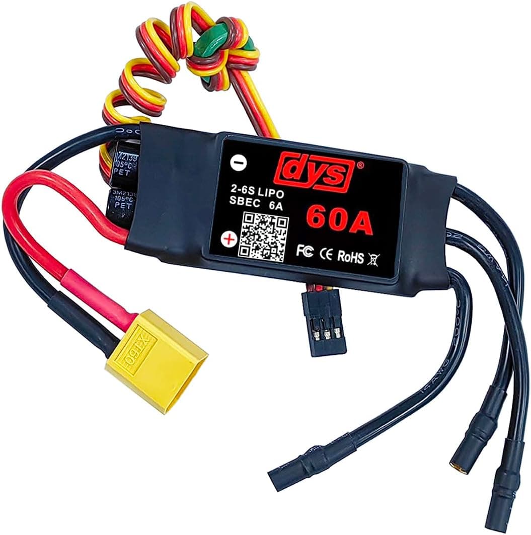 DYS 60A 2-6S Brushless ESC With 5V/6A BEC For RC fixed-wing Aircraft for fpv drones 1