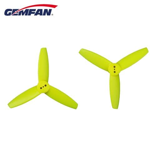 Gemfan 3035 PC 3 Blade Bullnose 3-Holes Yellow Props 2CW+2CCW for fpv drones