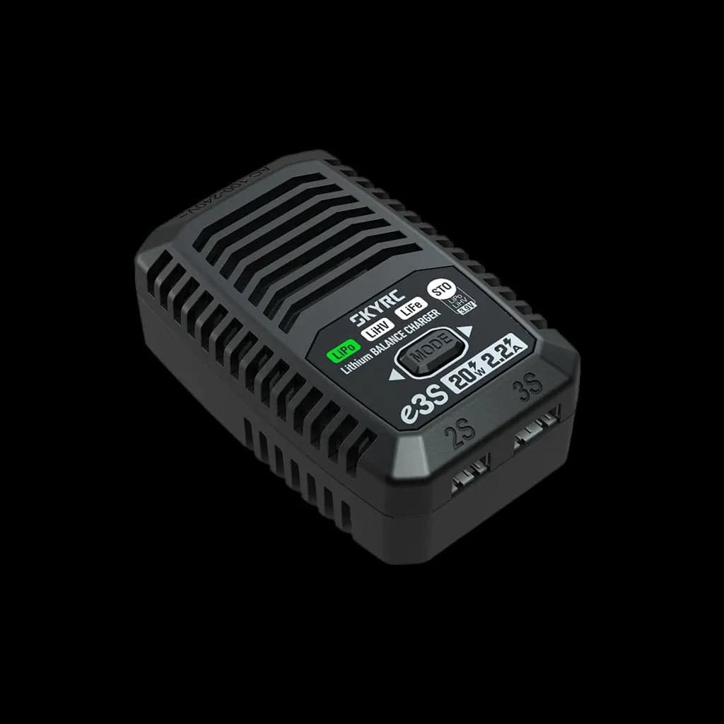 SkyRC e3S 20W 2-3S Lithium Balance Charger for fpv drones 3