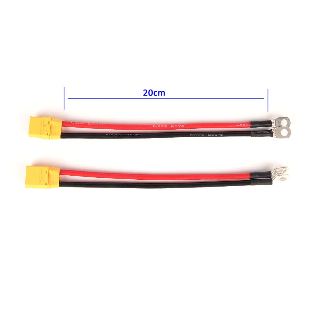XT90 Connectors Pair 20cm (For PM08) for fpv drones