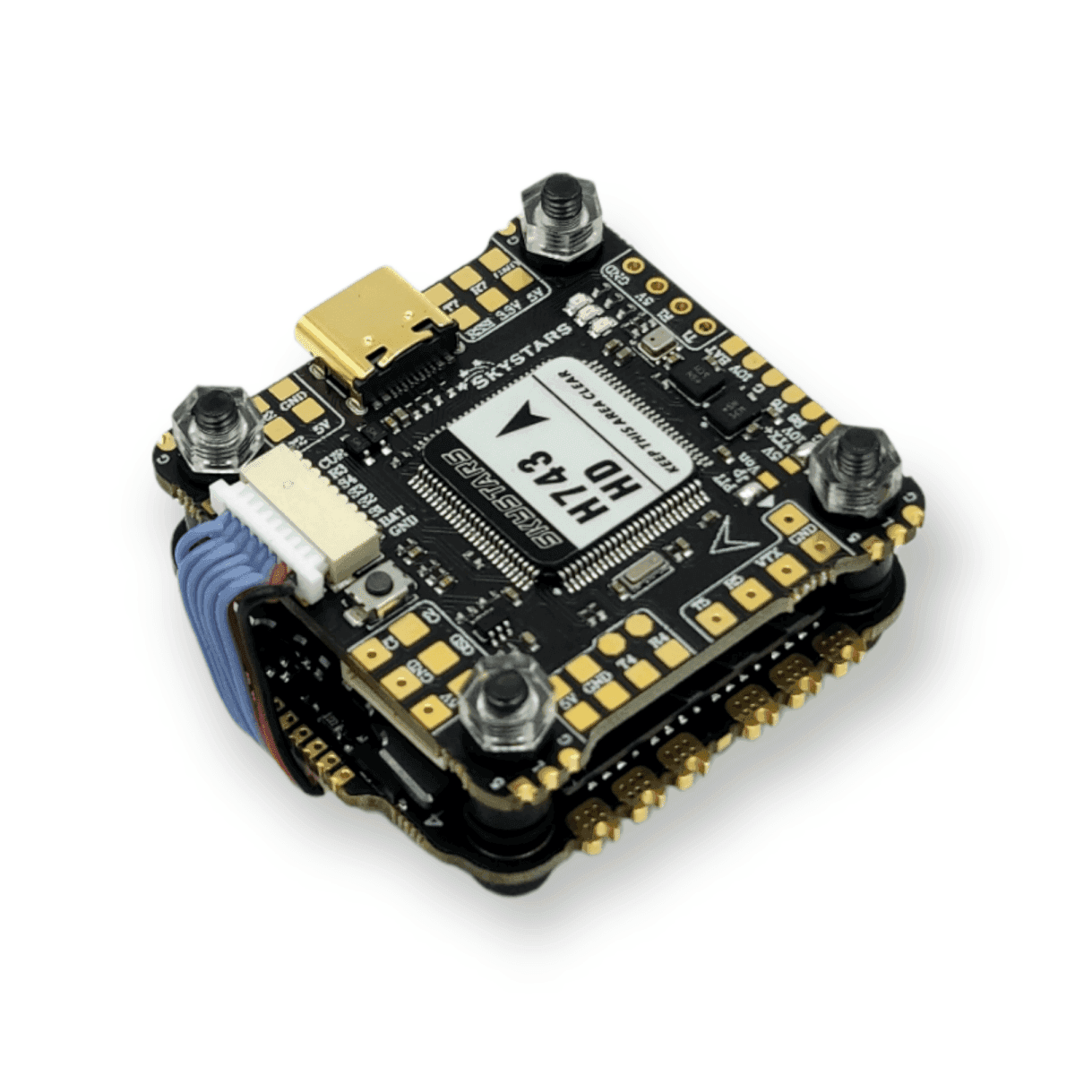 Skystars H7 Dual BMI270 Gyro Flight Controller and KM60 60A Blheli-32 ESC Stack - 30x30mm for fpv drones 1