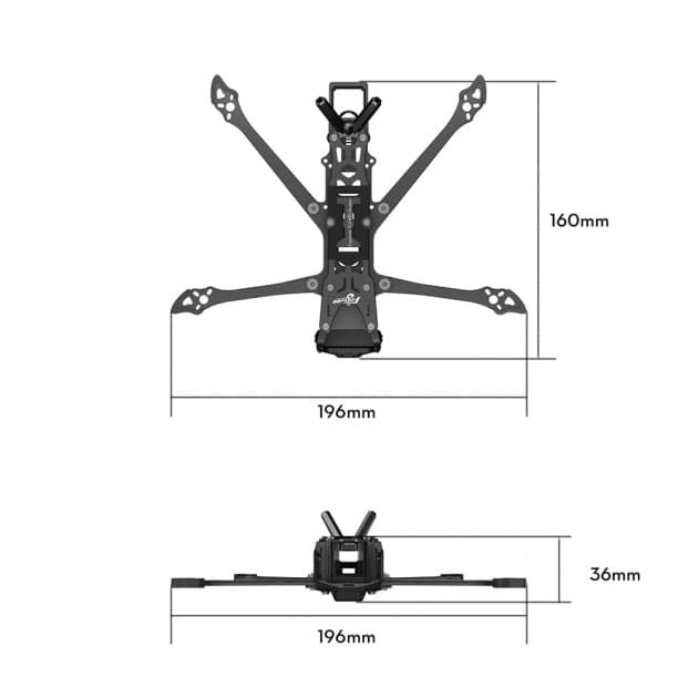 Flywoo Explorer LR 4'' O4 Pro frame for drone building for fpv drones 1