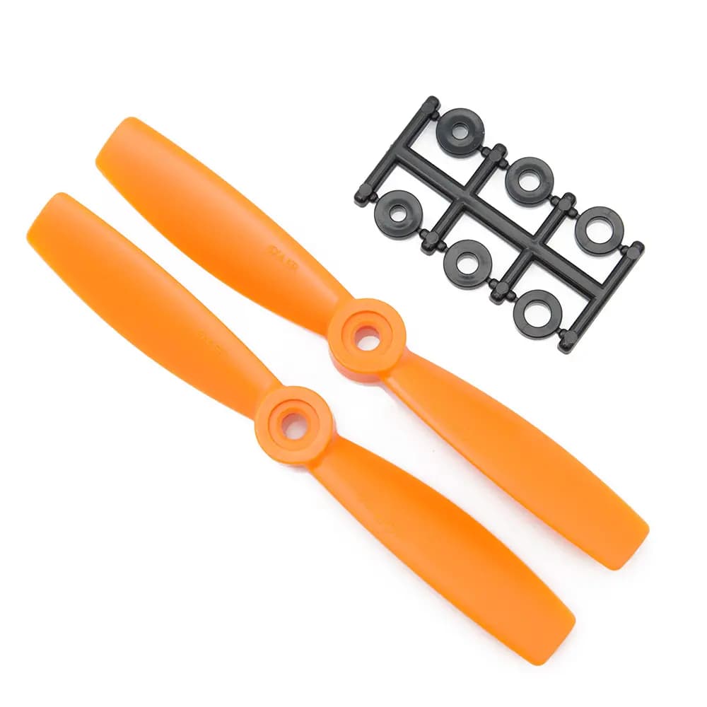 HQProp 5x4.5RO Bullnose CW Propeller - 2 Blade (2 pack Orange) - 5" - Orange for fpv drones
