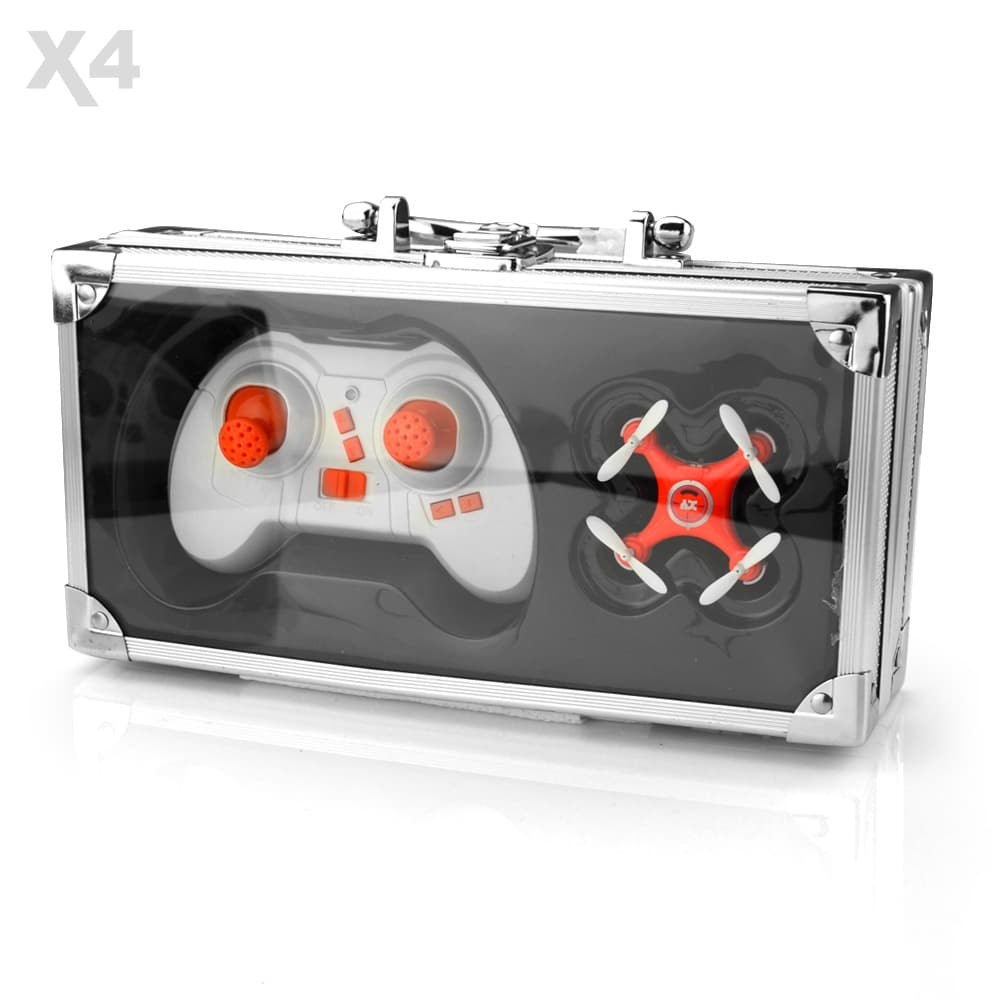 X4 6-Axis Gyro Nano Quadcopter inclusief opbergcase - ORANJE for fpv drones 1