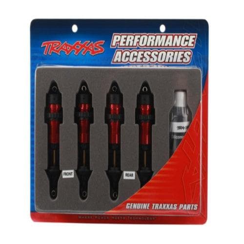 Traxxas 5460R Aluminum GTR Shocks Red (4) Revo/E-Revo/Summit/Slayer/Jato for fpv drones