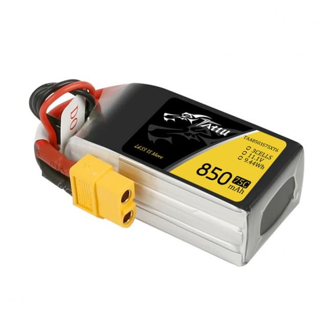 Tattu 850mAh 3S 75C (XT60) for fpv drones 2