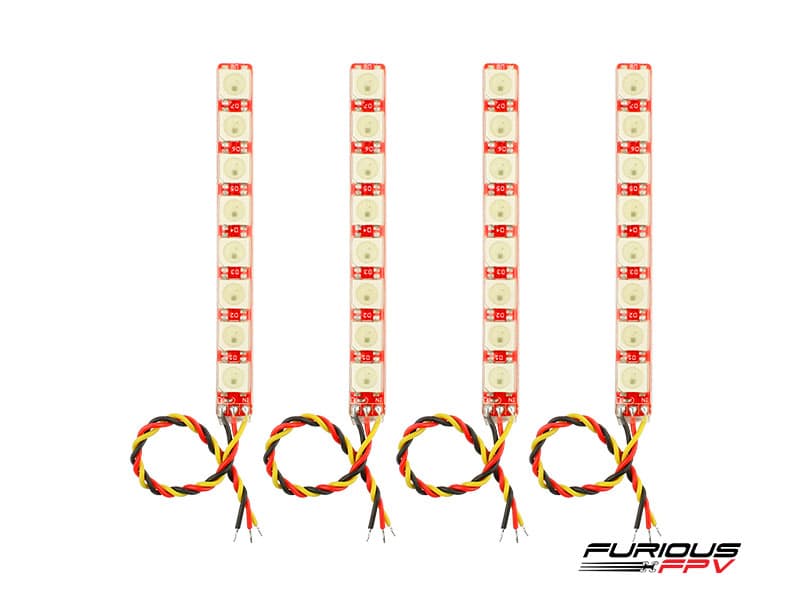 FuriousFPV LED Strips Ver. 2 (4 Strips) for fpv drones