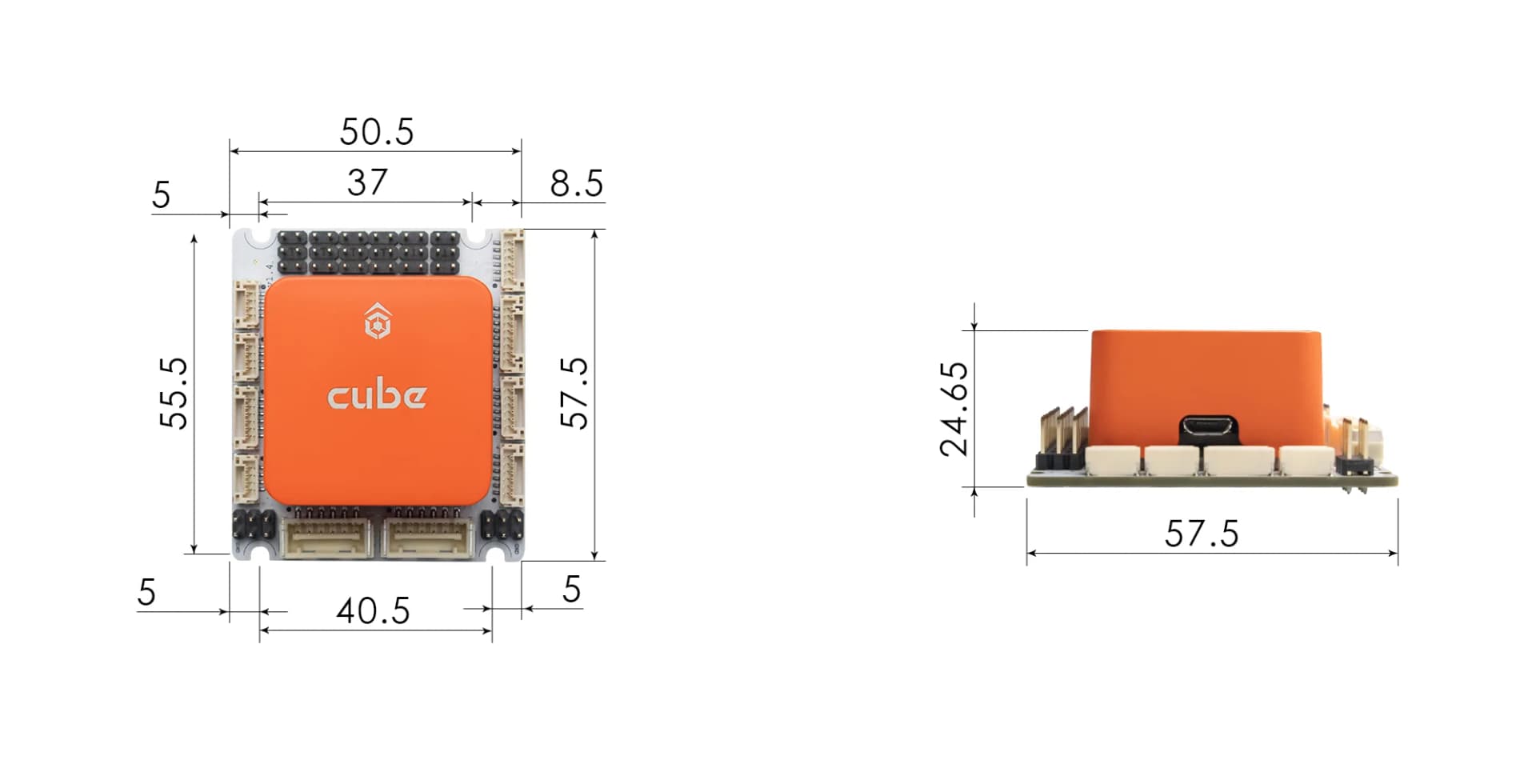 Airbot Mini Carrier Board for CubePilot for fpv drones 13
