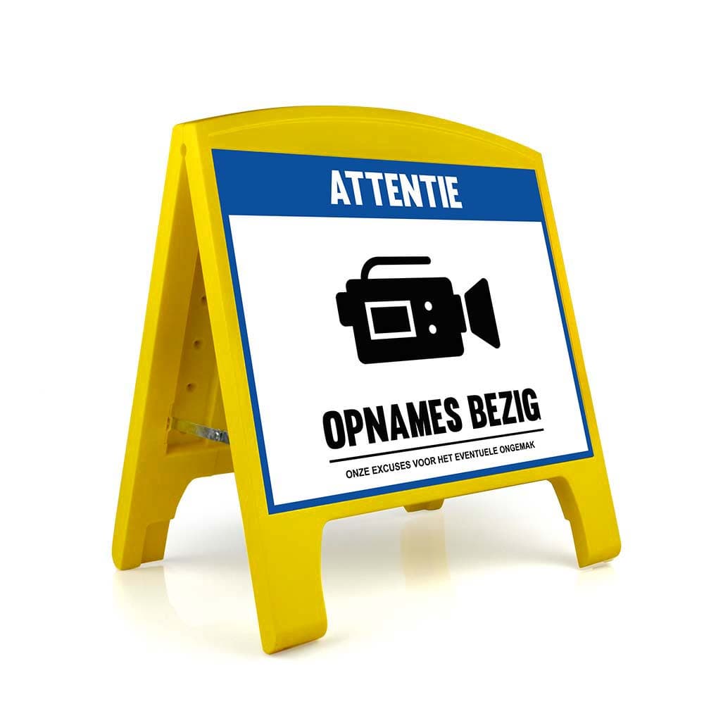 Warning Sign - Large - Opnames Bezig - Nederlands for fpv drones 5