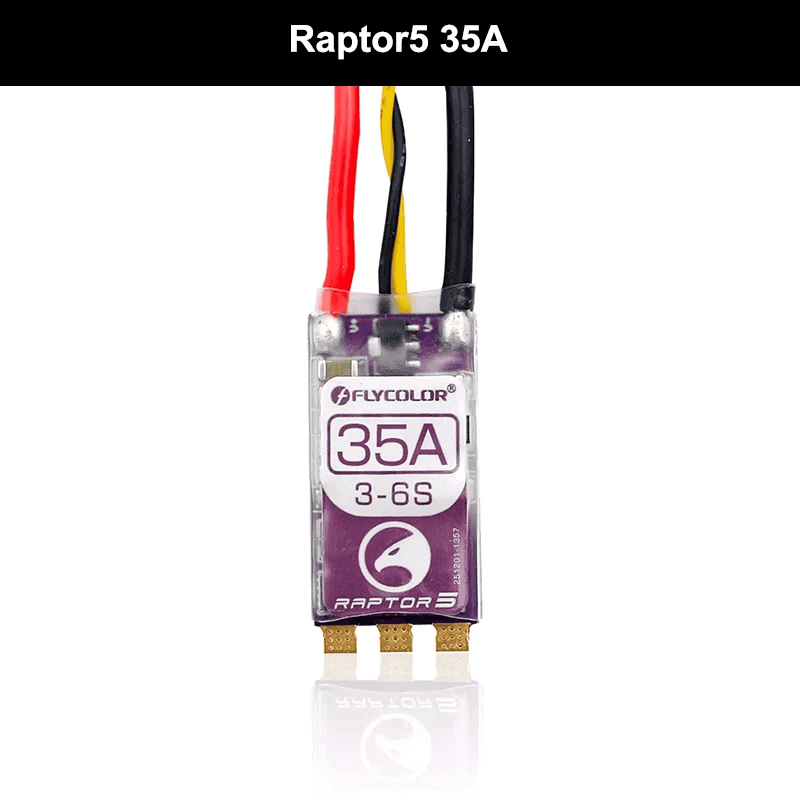 Flycolor RAPTOR5 20A 35A 45A 50A BLHeli-32 ESC 3-6S Brushless Speed Controller Dshot Proshot for RC Fixed Wing Aircraft Drone for fpv drones 3