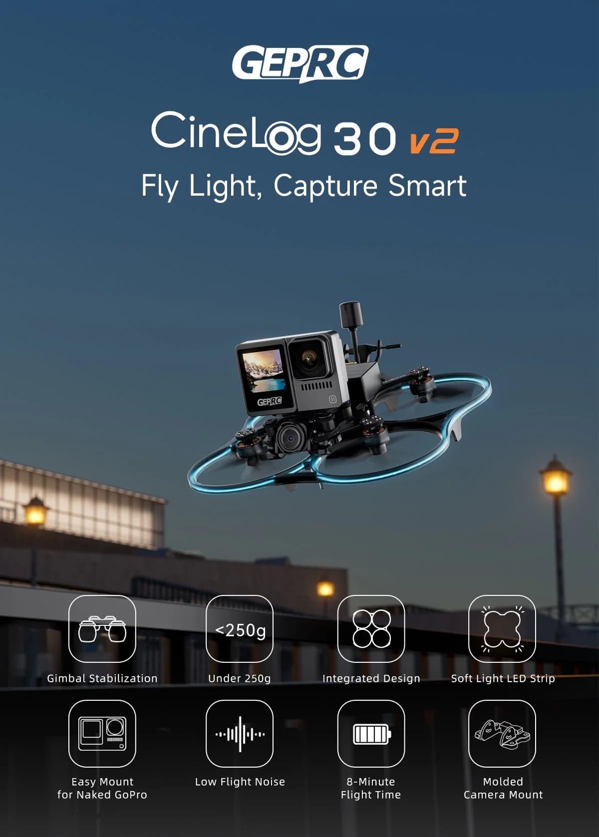 GEPRC Cinelog30 V2 WTFPV Quadcopter for fpv drones 18